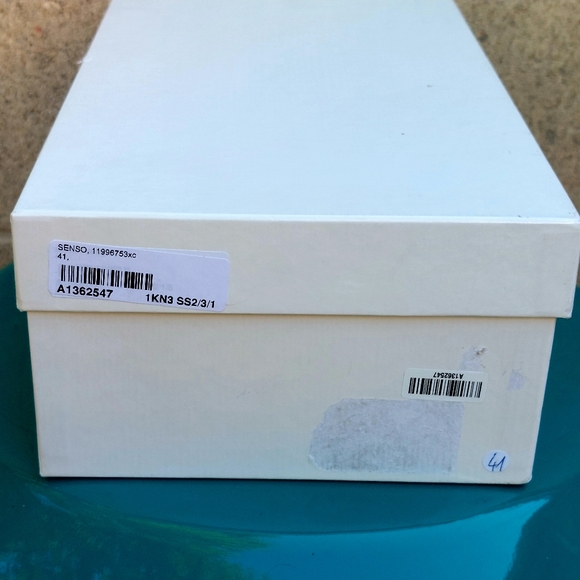 Senso black suede octagonal-heeled laced gladiatior sandal, EU41, NWT - Picture 15 of 16